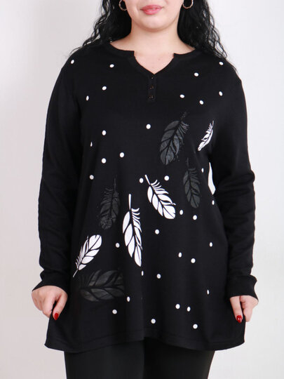 Свитер , размер 56, черный — фото 1