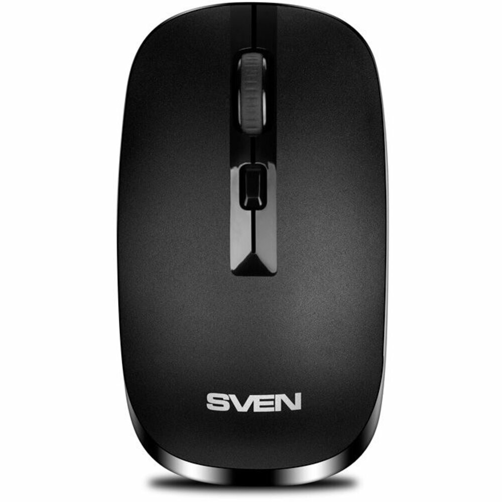 Sven Мышь беспроводная SVEN RX-260W черный, 1600 dpi, радиоканал, USB, кнопки - 4