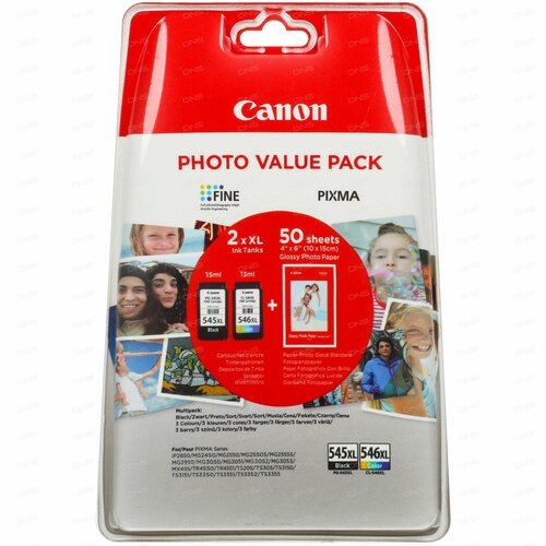 Картридж Canon PG-545/CL-546 XL многоцветный, черный