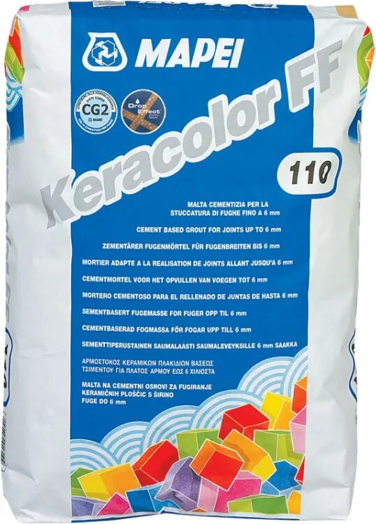 Затирка швов Mapei Keracolor FF 2 кг №110 манхеттен