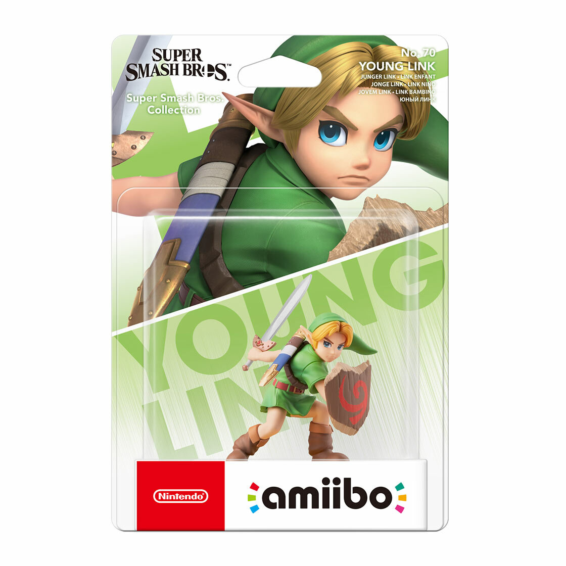 Фигурка амибо Юный Линк / amiibo Young Link (коллекция Super Smash Bros.) — фото 1