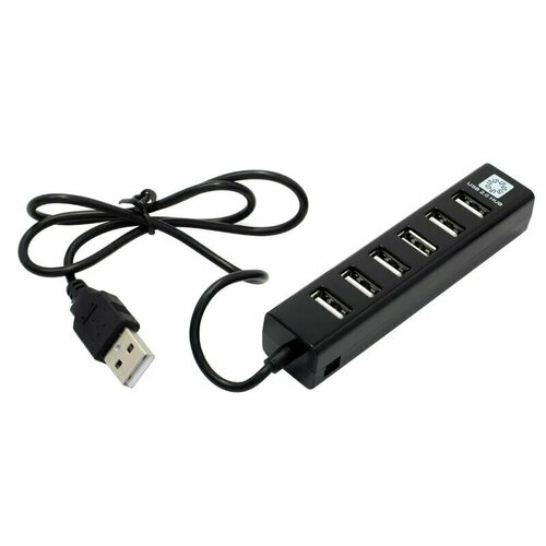 Концентратор USB 5bites HB27-208BK 7 портов / USB 60CM / BLACK концентратор usb 2 0 5bites hb27 208bk