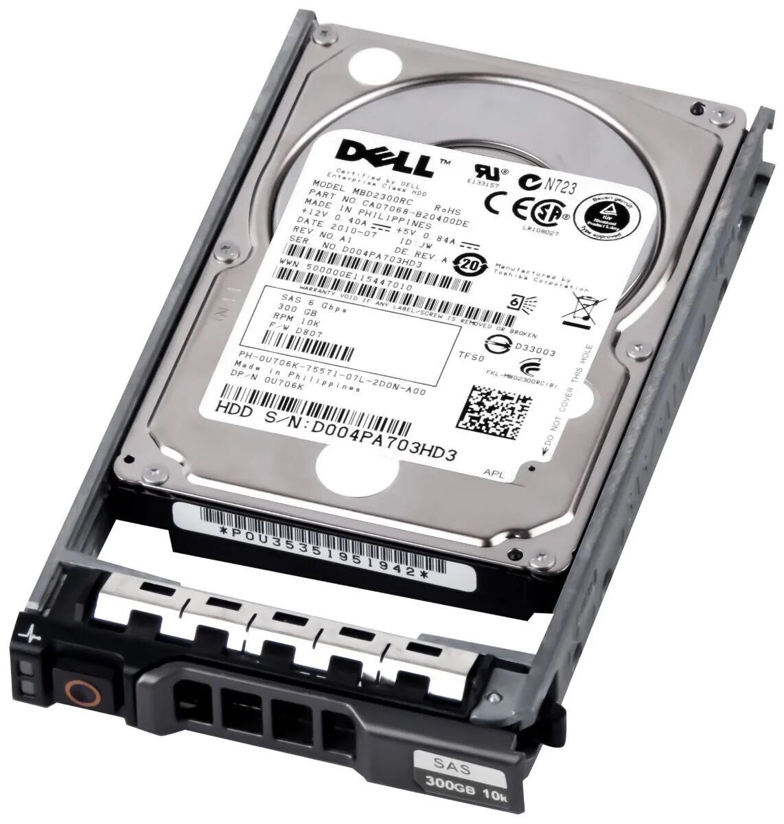 Жесткий диск Dell 300GB 10K 2.5 SAS 6G [0T871K]