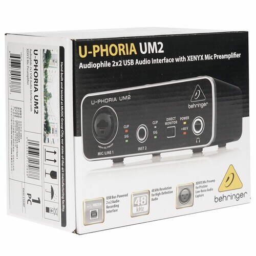 Внешняя звуковая карта BEHRINGER U-PHORIA UM2