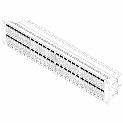 Патч-панель Hyperline PP3-19-48-8P8C-C6-110D