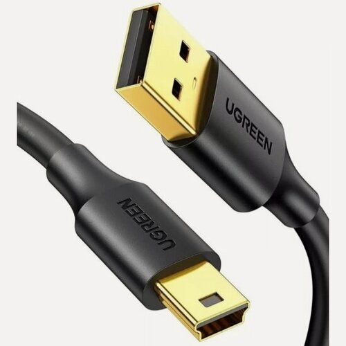 Изображение товара Кабель Ugreen USB 2.0 A Male - mini USB 5Pin Male, 0.5м, черный