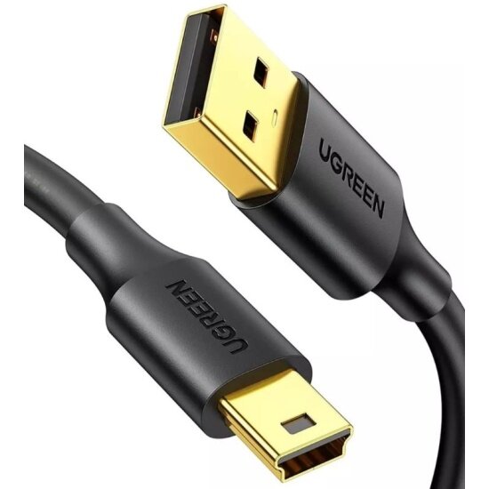 Кабель Ugreen USB 2.0 A Male - mini USB 5Pin Male 0.5м черный
