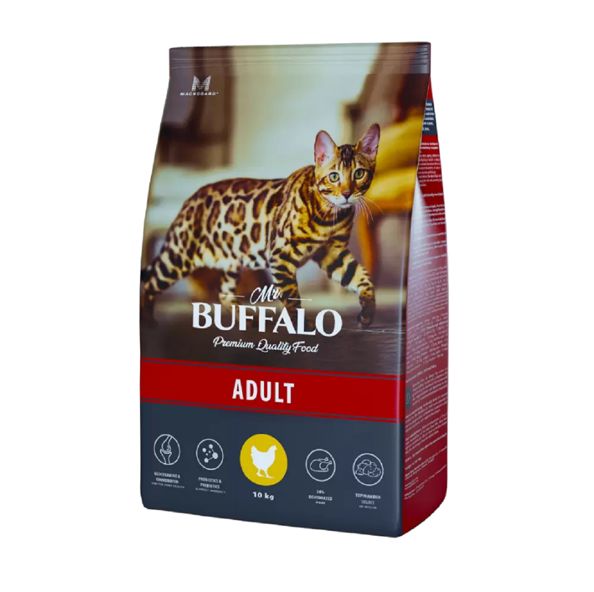 Mr.Buffalo ADULT сухой для кошек Курица 10кг