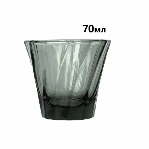 Стакан Loveramics Urban Glass 70 мл. Twisted Espresso Glass, цвет чёрный