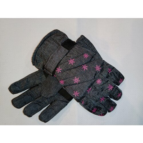 Перчатки, демисезон/зима, размер 10-12 лет, серый