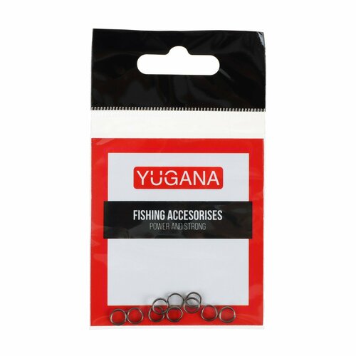 фото Кольцо заводное yugana, f-6056, 5 мм, 8 кг, 10 шт