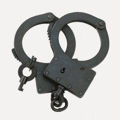 Изображение товара Наручники БР-С, вороненые, с фиксатором, ключ в комплекте