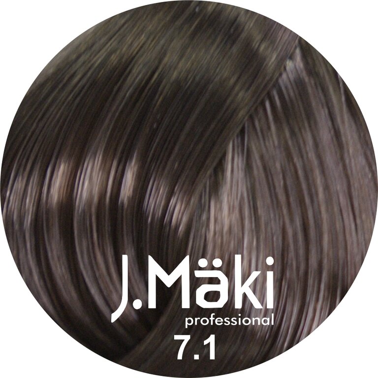 J.Maki 7.1 Пепельный русый cтойкий краситель для волос 60 мл