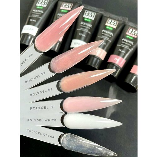 ATASHI Smart Полигель мелкозернистый, ECO, Белый, 15мл