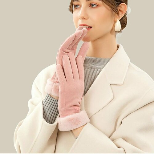 фото Перчатки beutyone, размер 8, розовый, коралловый