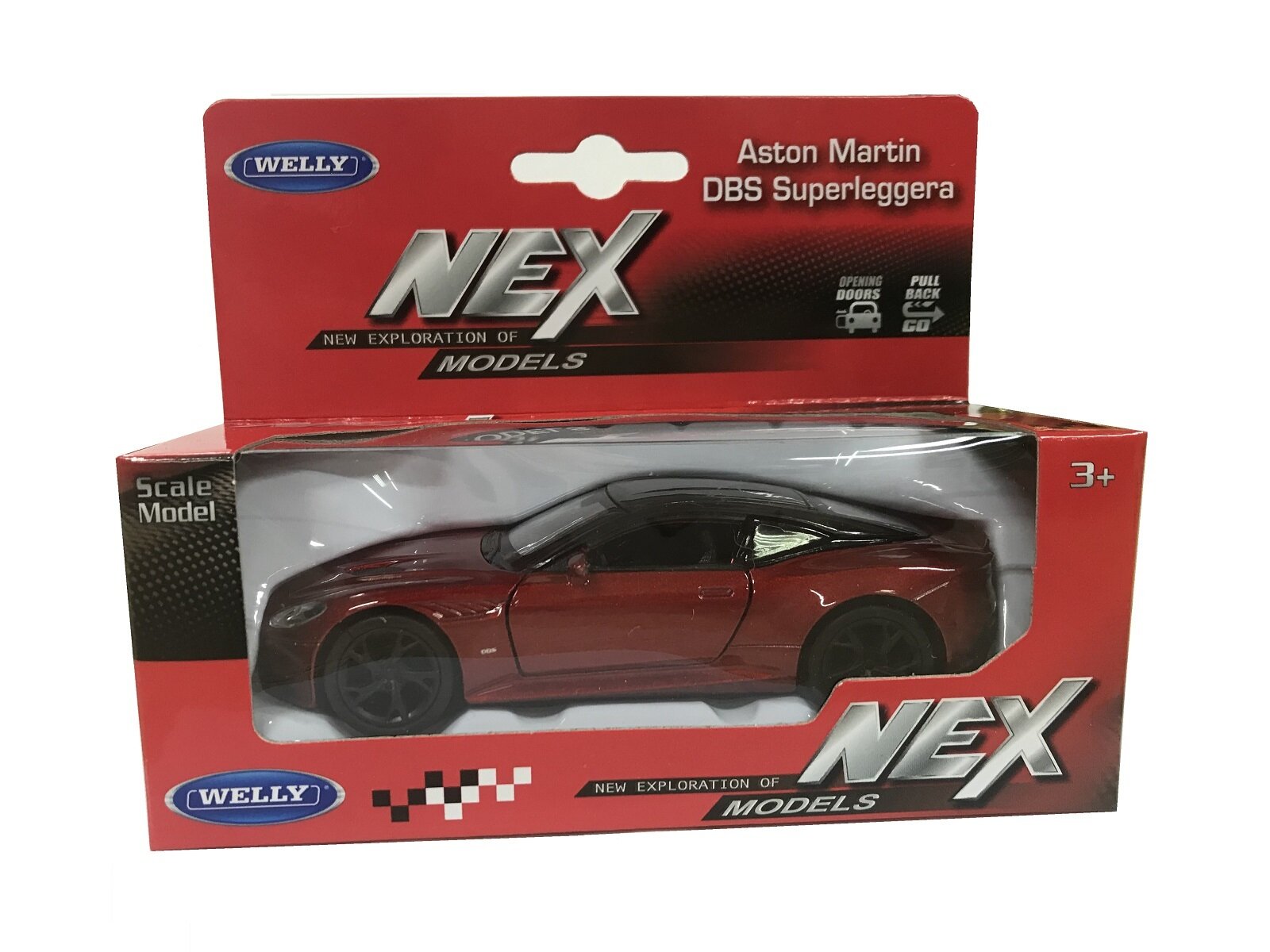 Модель машины 1:34-39 ASTON MARTIN DBS SUPERLEGGERA Welly красный 43777