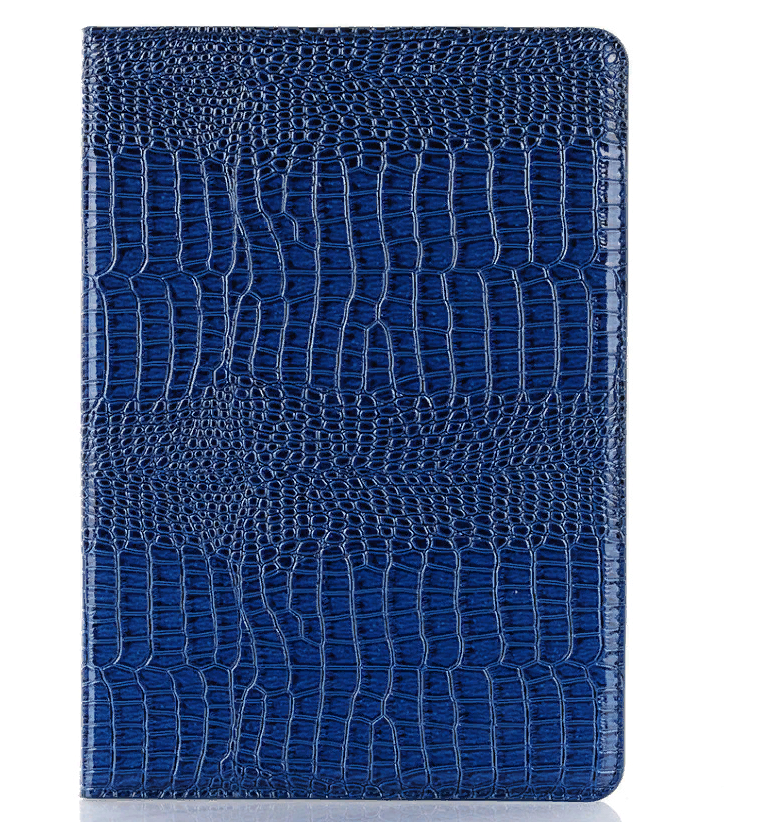 Чехол-футляр MyPads для планшета Samsung Galaxy Tab S5e 10.5 SM-T720 / T725 (2019) из лаковой рельефной кожи под крокодила цвет синий