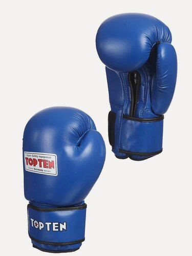 Изображение товара Боксерские перчатки тренировочные Top Ten, синий-10 унций