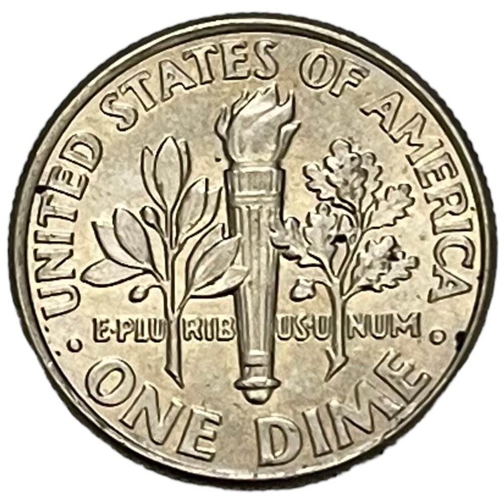 США 10 центов (1 дайм) 2008 г. (Dime, Рузвельт) (P)