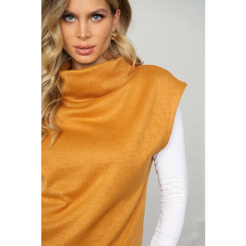 фото Жилет a-a awesome apparel by ksenia avakyan, размер 48, горчичный