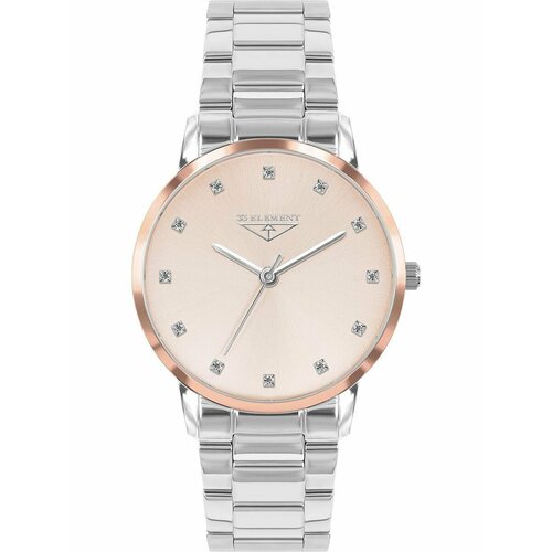 фото Наручные часы 33 element basic 332303, серебряный, розовый