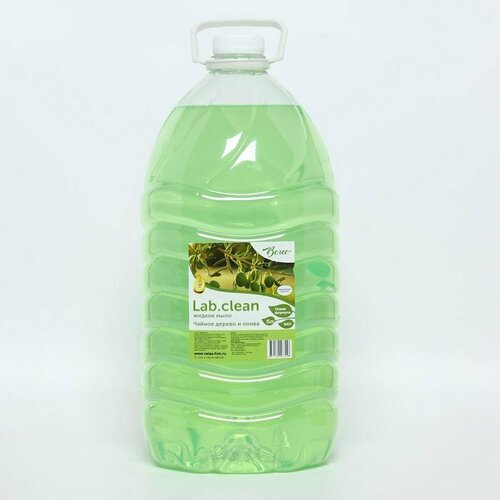 Жидкое мыло нежно-зеленое Чайное дерево и олива, ПЭТ 5 л (комплект из 4 шт)