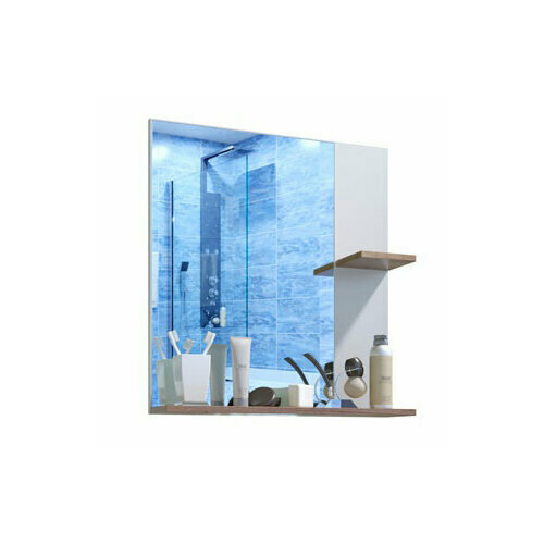 Зеркало шкаф для ванной комнаты с полками, 69х63х15,5 см, Электра СВ-911