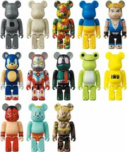 Игровые фигурки Medicom Bearbrick Blind Box Series 46 - 24 штуки, 7 сантиметров