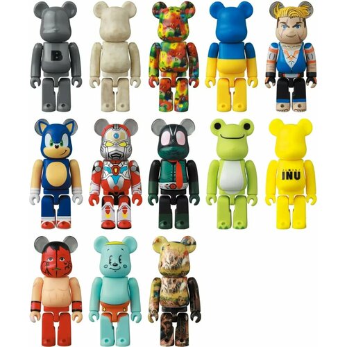 Игровые фигурки Medicom Bearbrick Blind Box Series 46 - 24 штуки, 7 сантиметров
