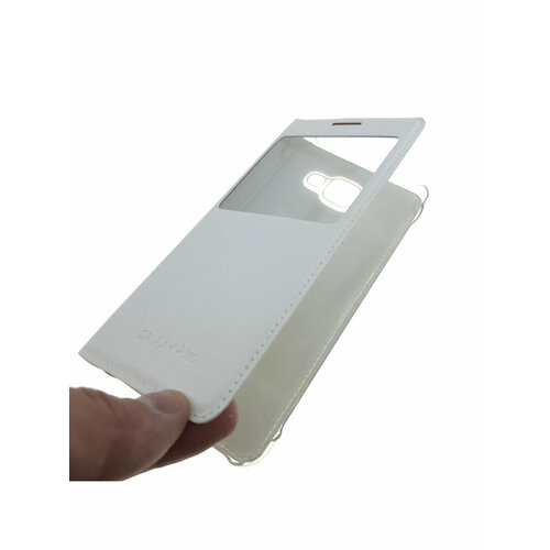 Чехол на смартфон Samsung Galaxy A7 2016 Книжка из кожзама и пластика со смотровым окошком и креплением на защелках