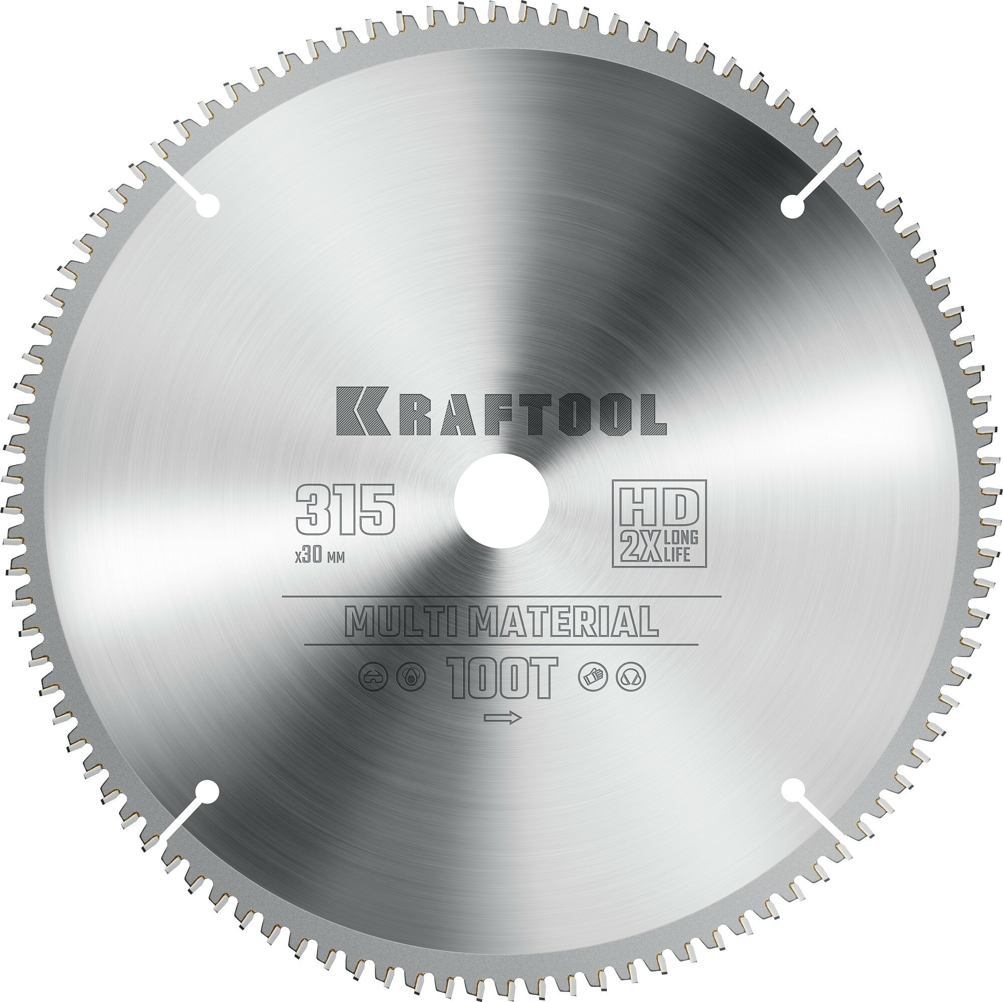 KRAFTOOL Multi Material 315х30мм 96Т, диск пильный по алюминию