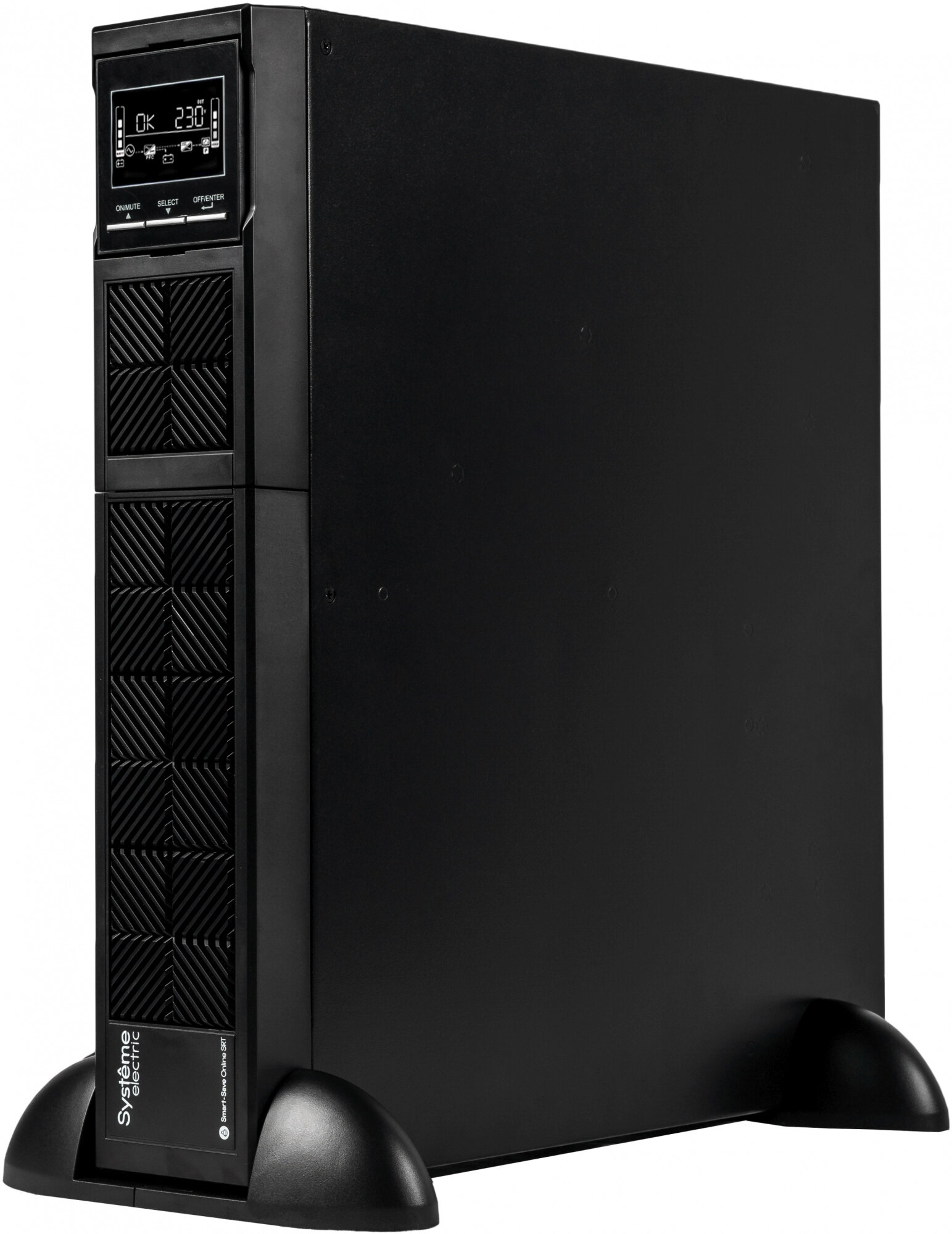 Источник бесперебойного питания Systeme Electriс Smart-Save Online SRT, 1500VA/1500W, On-Line, Extended-run, Rack 2U(Tower convertible), LCD, Out: 8xC13, SNMP Intelligent Slot, USB, RS-232, Pre-Inst. Systeme Electric - фото №2