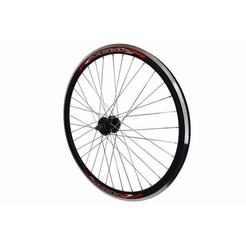 фото Колесо 29" переднее, гайки, дисковый тормоз, промподшипники, цвет черный velo