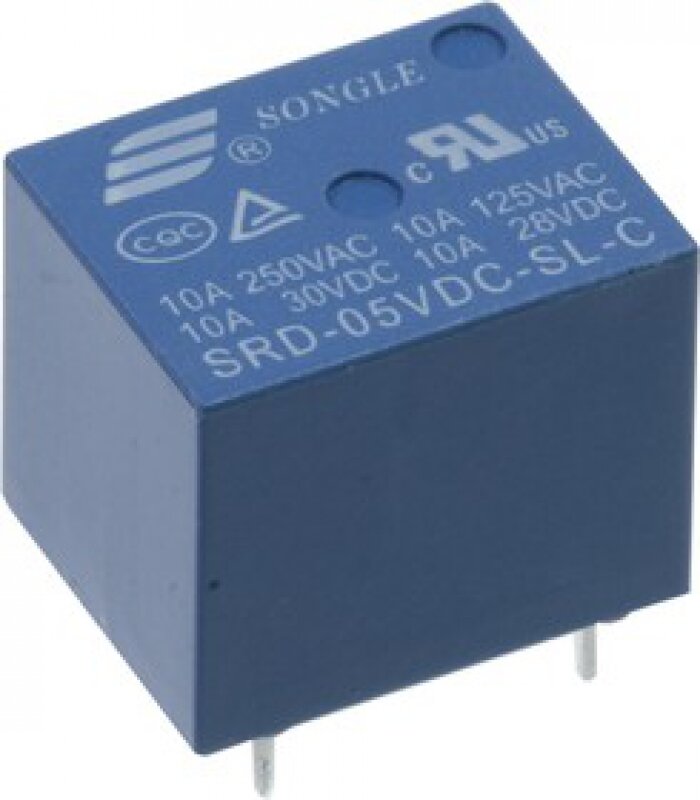 SRD-05VDC-SL-C, Реле 1 пер. 5VDC/10A, 125VAC