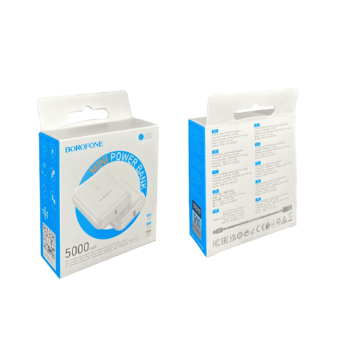 Powerbank Borofone BJ31 5000mAh 1USBType-C 2A белый 102000₽