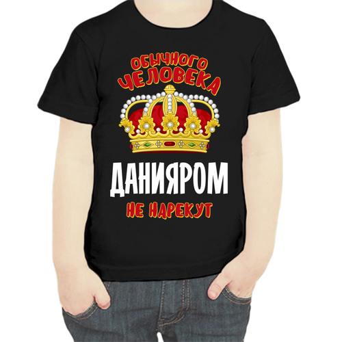 фото Футболка , размер 104, черный нет бренда