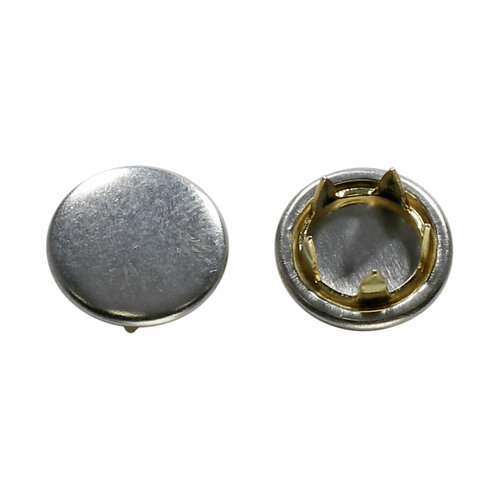 1815/10 Кнопка трикотажная 10мм (A), цветной металл, никель, 100 шт