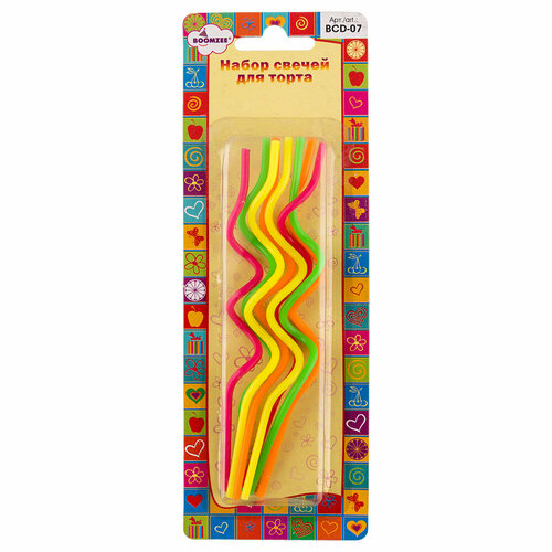 Свечи коктейльные BOOMZEE BCD-07 1553 г 8 шт cпираль 119₽