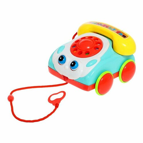 Каталка на верёвке Телефон крутится звенит 1136₽