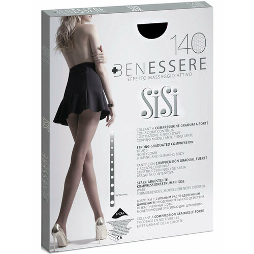 Колготки Sisi Benessere, 140 den, размер 2, черный