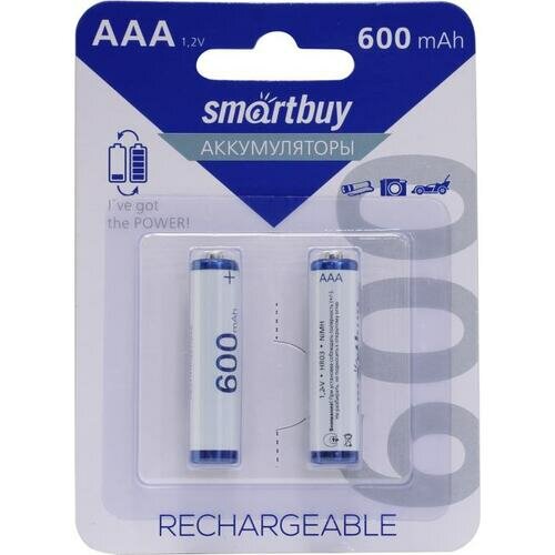 Аккумулятор Ni-Mh 600 мА·ч 12 В SmartBuy AAA Rechargeable 600