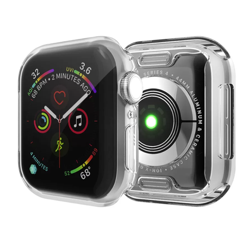 Чехол силиконовый для Apple Watch, 38 мм, series 2/3, прозрачный чехол силиконовый dux ducis для apple watch 38 мм 2 шт прозрачный розовый