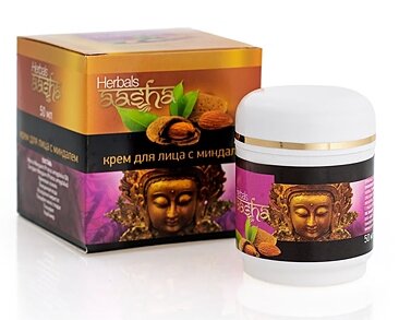 Крем для лица с миндалем Aasha Herbals