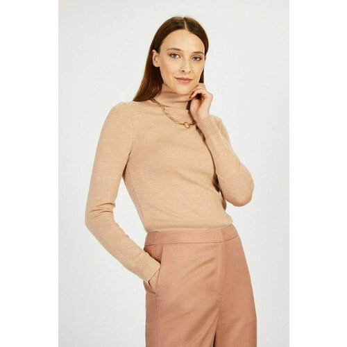 фото Водолазка baon, размер 48, бежевый