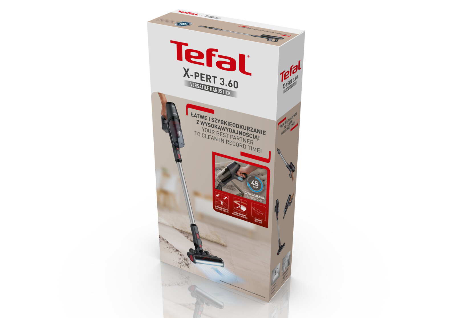 Пылесос Tefal X-PERT 360 Versatile Handstick TY6933WO