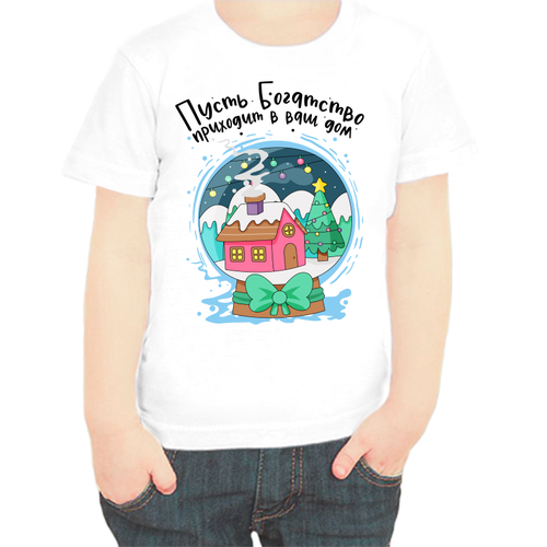 фото Футболка , размер 92, белый нет бренда