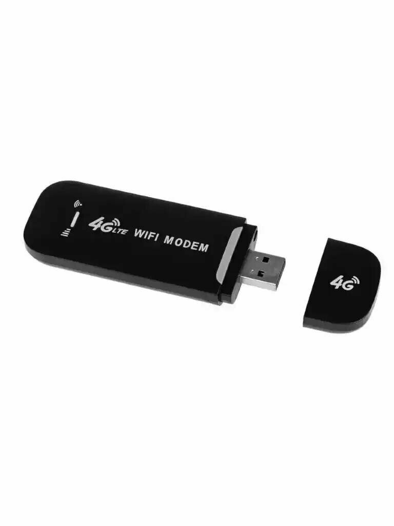 Мини-маршрутизатор LTE 4G "Модем" с точкой доступа 150 Мбит/с / USB модем - роутер. LTE, 4G, Wi-Fi (черный, белый) — фото 4