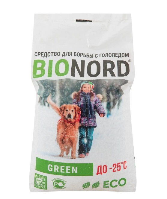 Противогололедный реагент Bionord Green 23 кг