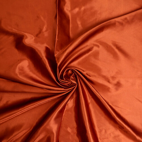 Лоскут Сатин, цвет терракотовый 100*150см, 100% п/э ткань плательная сатин стрейч ширина 150 см цвет телесный