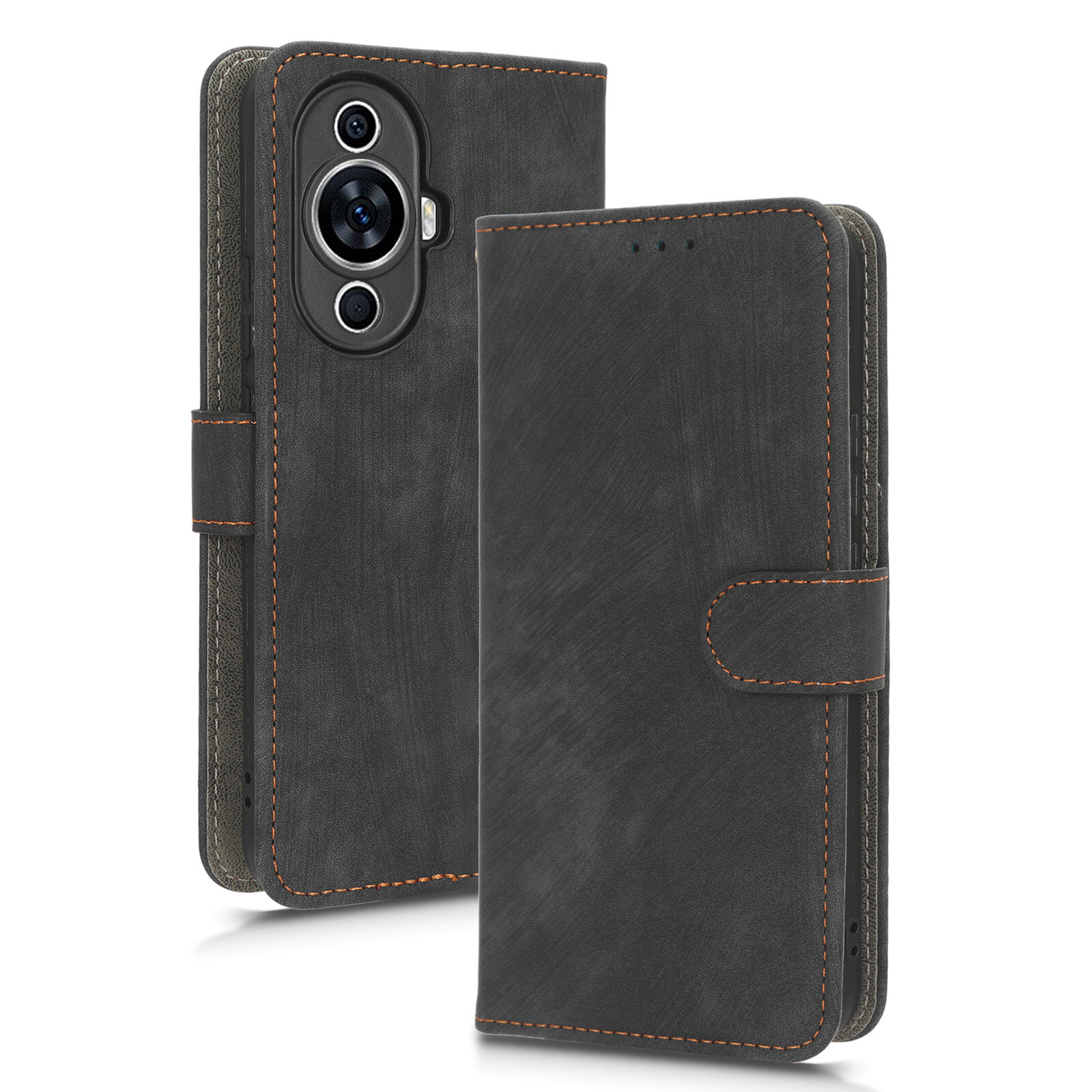 фото Чехол книжка для Huawei Nova 11 c магнитной застежкой / Хуавей Нова 11 c отделением под карты (фиолетовая)